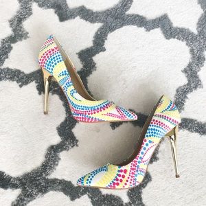 Multicolored Pumps